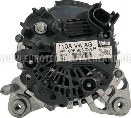 Eurotec 12045300 - Alternator autospares.lv