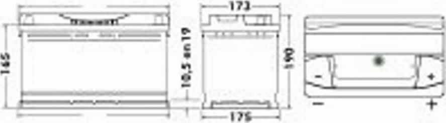 Exide 592 26 - Starter Battery autospares.lv