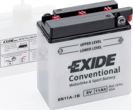 Exide 6N11A-1B - Starter Battery autospares.lv