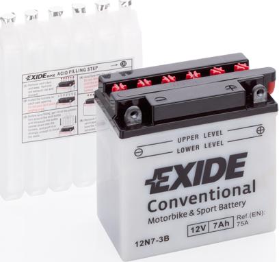 Exide 12N7-3B - Starter Battery autospares.lv