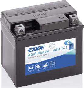 Exide AGM12-5 - Starter Battery autospares.lv