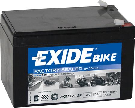 Exide AGM12-12F - Starter Battery autospares.lv