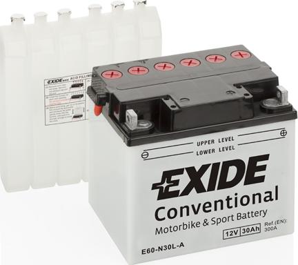 Exide E60-N30L-A - Starter Battery autospares.lv
