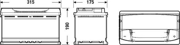 Exide EA900 - Starter Battery autospares.lv