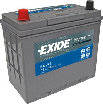 Exide EA457 - Starter Battery autospares.lv