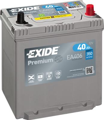 Exide EA406 - Starter Battery autospares.lv