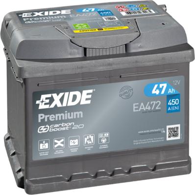 Exide EA472 - Starter Battery autospares.lv