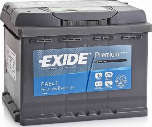 Exide EA641 - Starter Battery autospares.lv