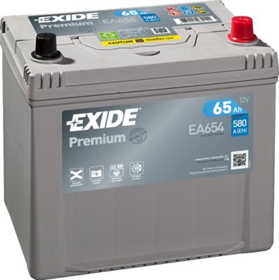 Exide EA654 - Starter Battery autospares.lv