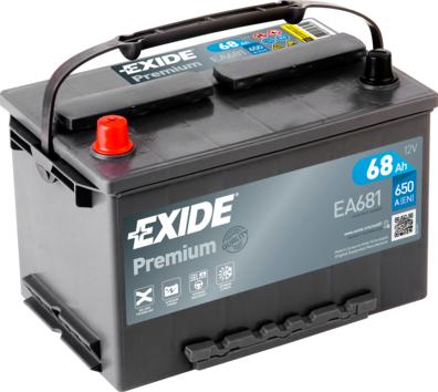 Exide _EA681 - Starter Battery autospares.lv