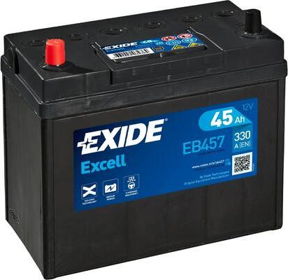 Exide EB457 - Starter Battery autospares.lv
