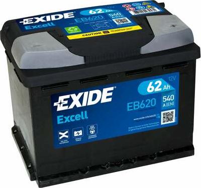 Exide EB620 - Starter Battery autospares.lv