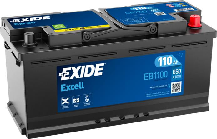 Exide EB1100 - Starter Battery autospares.lv