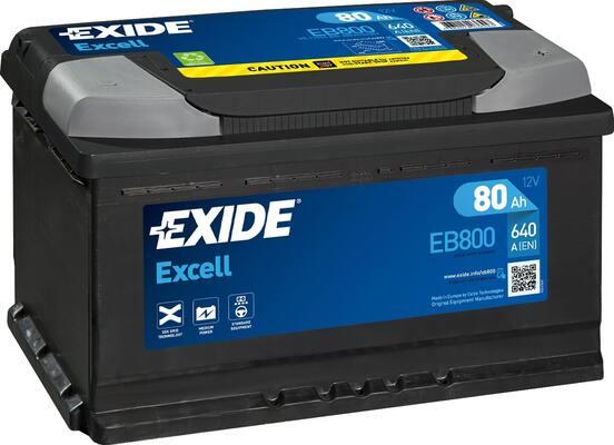 Exide EB800 - Starter Battery autospares.lv