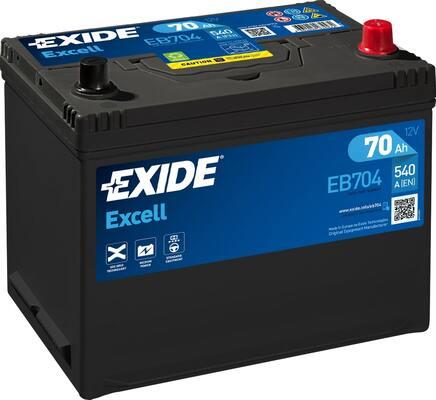 Exide EB704 - Starter Battery autospares.lv
