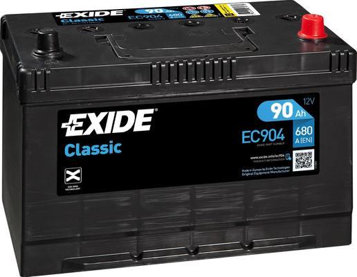 Exide EC904 - Starter Battery autospares.lv