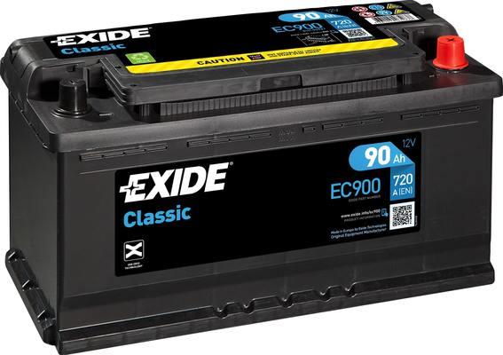 Exide EC900 - Starter Battery autospares.lv