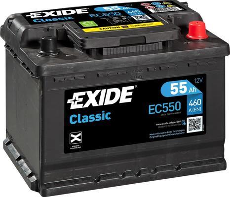 Exide EC550 - Starter Battery autospares.lv