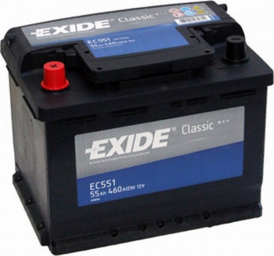 Exide EC551 - Starter Battery autospares.lv