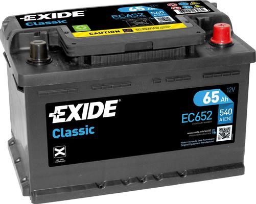 Exide EC652 - Starter Battery autospares.lv