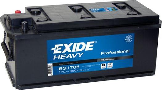 Exide EG1705 - Starter Battery autospares.lv