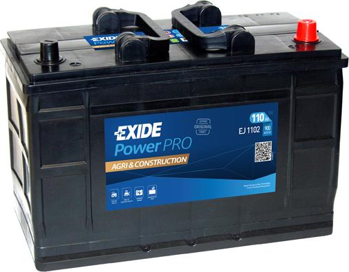 Exide EJ1102 - Starter Battery autospares.lv