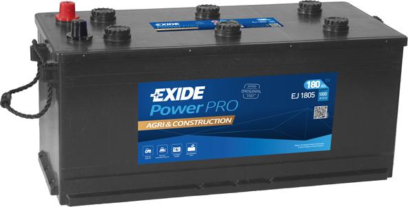 Exide EJ1805 - Starter Battery autospares.lv