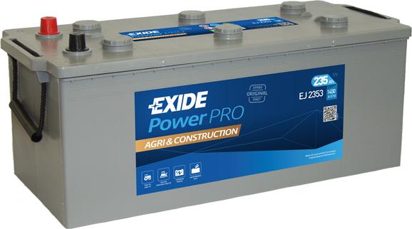 Exide EJ2353 - Starter Battery autospares.lv