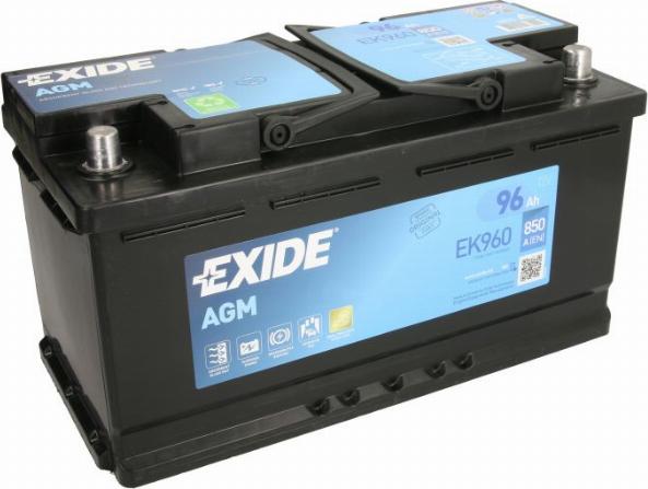 Exide EK960 - Starter Battery autospares.lv