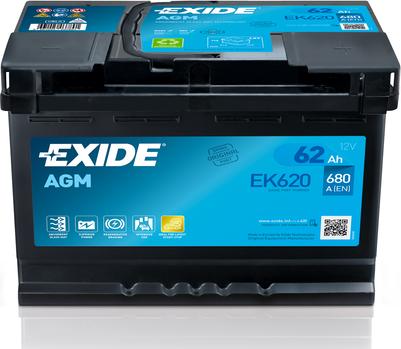 Exide EK620 - Starter Battery autospares.lv