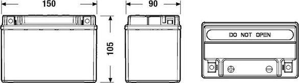 Exide EK091 - Starter Battery autospares.lv