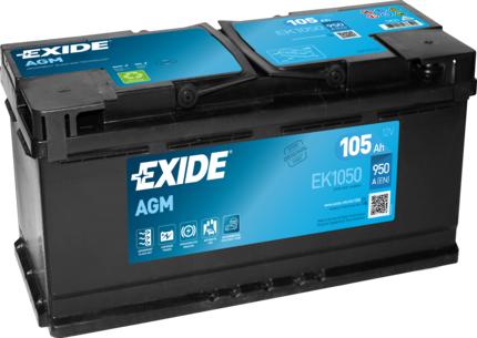 Exide EK1050 - Starter Battery autospares.lv