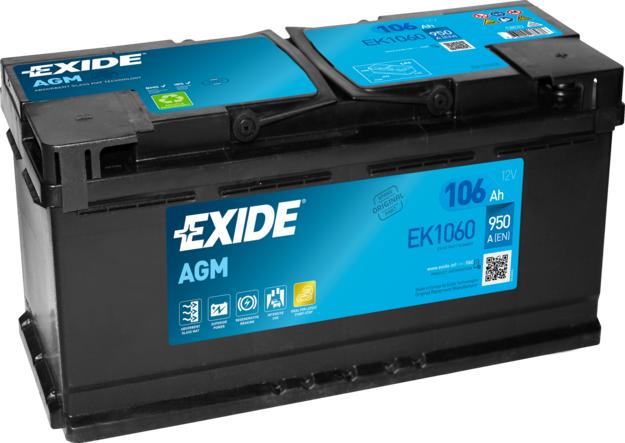 Exide EK1060 - Starter Battery autospares.lv