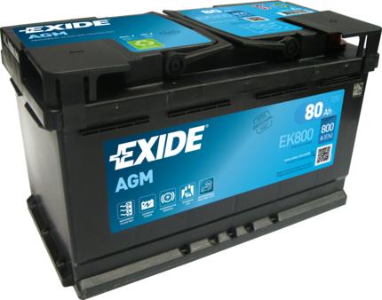 Exide EK800 - Starter Battery autospares.lv
