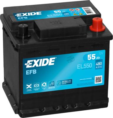 Exide EL550 - Starter Battery autospares.lv