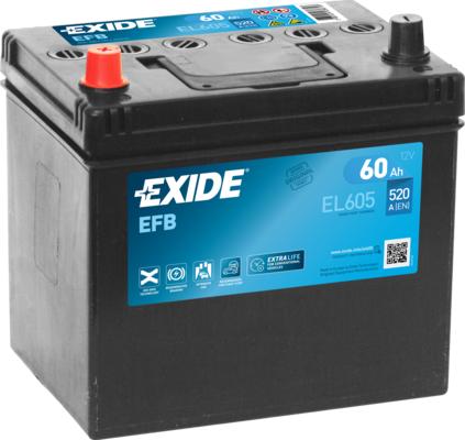 Exide EL605 - Starter Battery autospares.lv