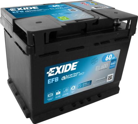Exide EL600 - Starter Battery autospares.lv