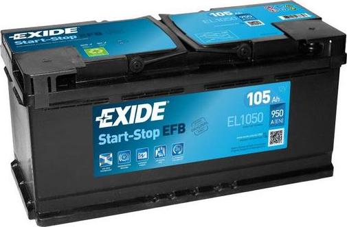 Exide EL1050 - Starter Battery autospares.lv