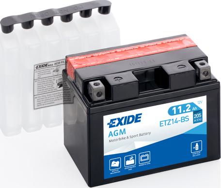 Exide ETZ14-BS - Starter Battery autospares.lv