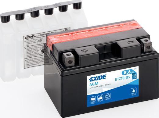 Exide ETZ10-BS - Starter Battery autospares.lv