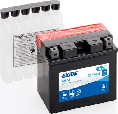 Exide ETZ7-BS - Starter Battery autospares.lv