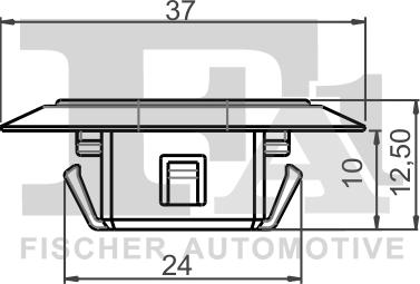 FA1 77-10005.25 - Clip, trim / protective strip autospares.lv