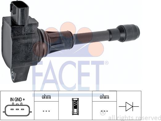 FACET 9.6517 - Ignition Coil autospares.lv