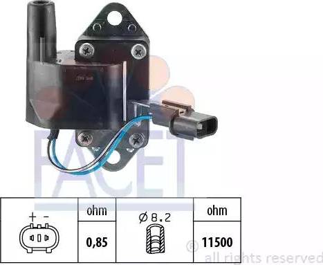 FACET 9.6184 - Ignition Coil autospares.lv