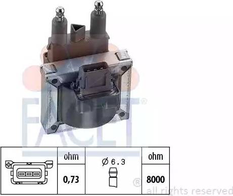 FACET 9.6177 - Ignition Coil autospares.lv