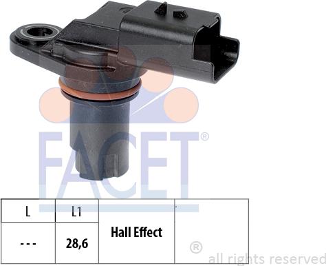 FACET 9.0551 - Sensor, camshaft position autospares.lv