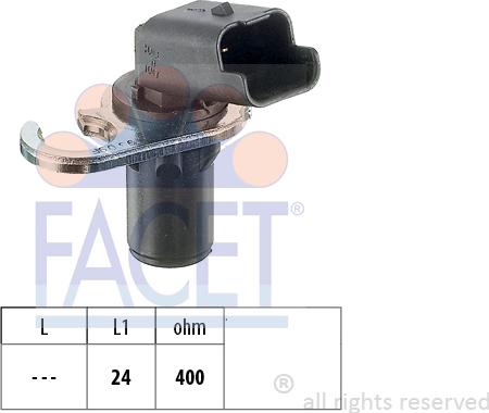 FACET 9.0293 - Sensor, crankshaft pulse autospares.lv