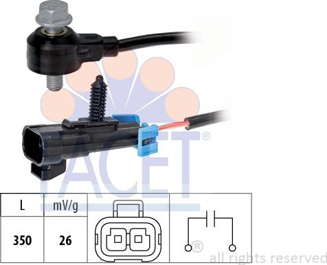 FACET 9.3093 - Knock Sensor autospares.lv