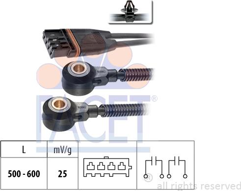 FACET 9.3193 - Knock Sensor autospares.lv