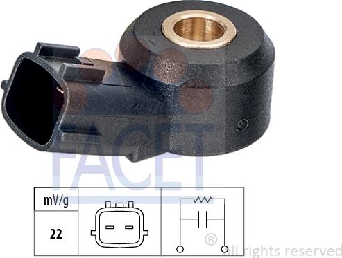 FACET 9.3115 - Knock Sensor autospares.lv